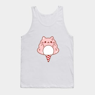 Pink Cat Cotton Candy Tank Top